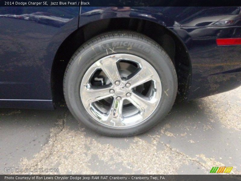 Jazz Blue Pearl / Black 2014 Dodge Charger SE