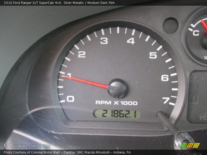Silver Metallic / Medium Dark Flint 2010 Ford Ranger XLT SuperCab 4x4