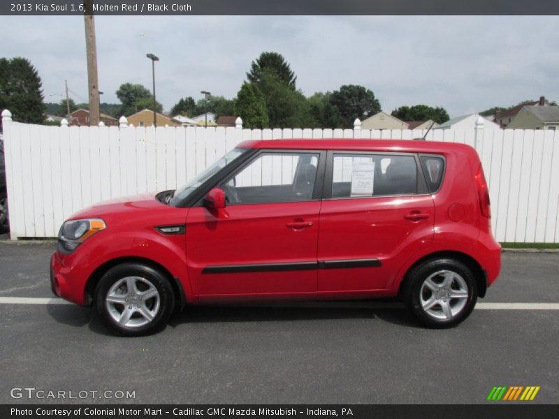 Molten Red / Black Cloth 2013 Kia Soul 1.6