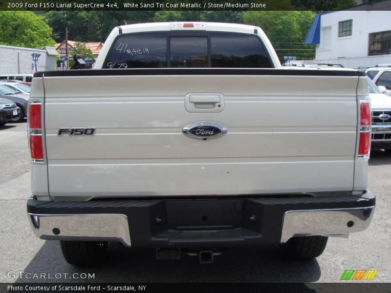 White Sand Tri Coat Metallic / Stone/Medium Stone 2009 Ford F150 Lariat SuperCrew 4x4