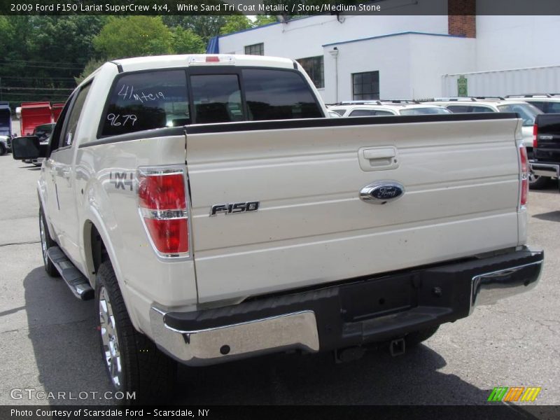 White Sand Tri Coat Metallic / Stone/Medium Stone 2009 Ford F150 Lariat SuperCrew 4x4