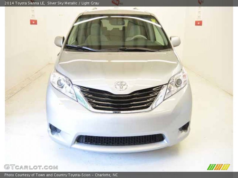 Silver Sky Metallic / Light Gray 2014 Toyota Sienna LE