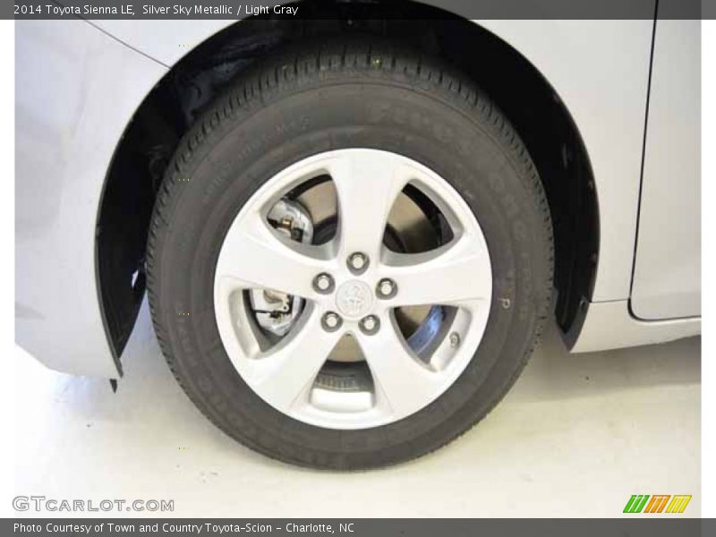Silver Sky Metallic / Light Gray 2014 Toyota Sienna LE