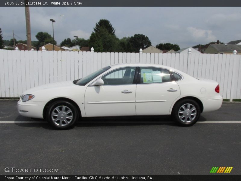 White Opal / Gray 2006 Buick LaCrosse CX