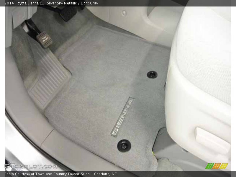 Silver Sky Metallic / Light Gray 2014 Toyota Sienna LE