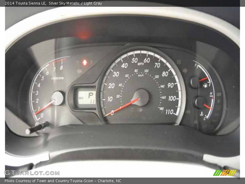 Silver Sky Metallic / Light Gray 2014 Toyota Sienna LE
