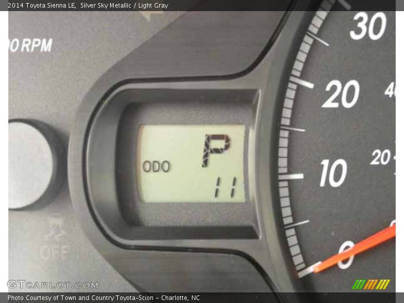 Silver Sky Metallic / Light Gray 2014 Toyota Sienna LE