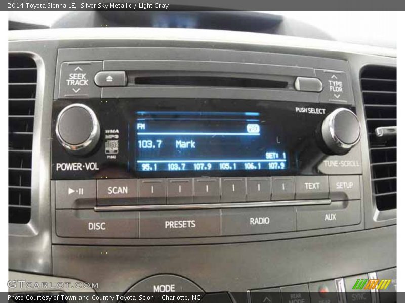 Silver Sky Metallic / Light Gray 2014 Toyota Sienna LE