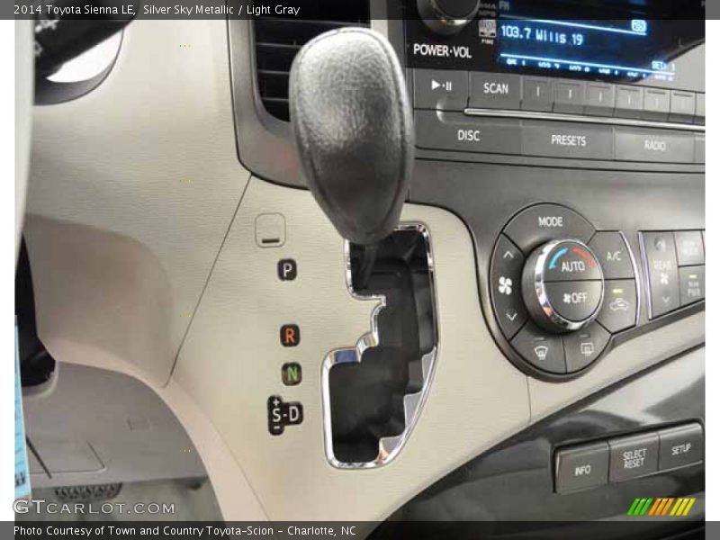 Silver Sky Metallic / Light Gray 2014 Toyota Sienna LE