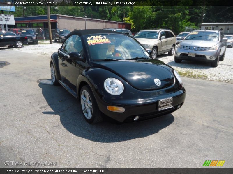 Uni Black / Cream Beige 2005 Volkswagen New Beetle GLS 1.8T Convertible