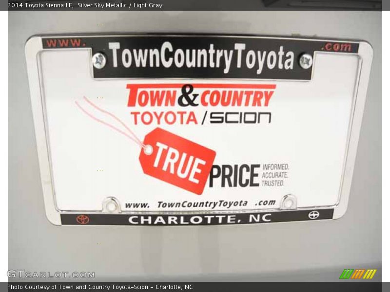 Silver Sky Metallic / Light Gray 2014 Toyota Sienna LE