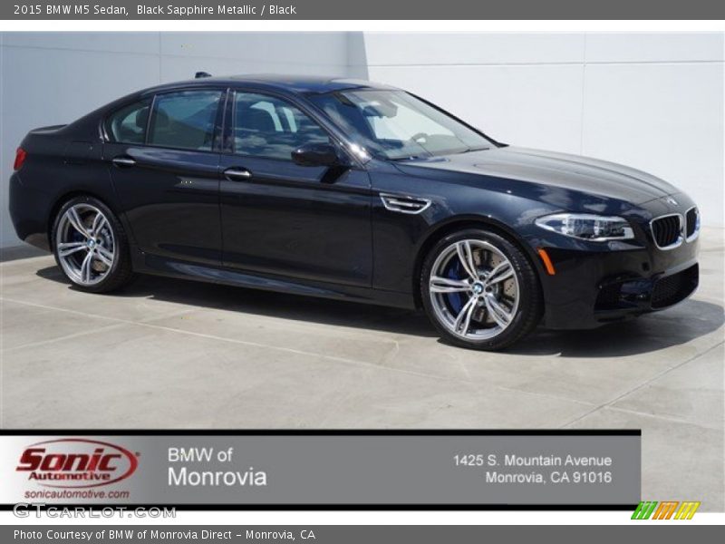 Black Sapphire Metallic / Black 2015 BMW M5 Sedan