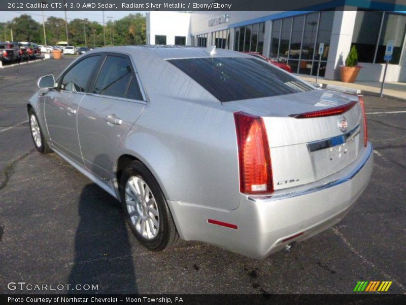 Radiant Silver Metallic / Ebony/Ebony 2012 Cadillac CTS 4 3.0 AWD Sedan