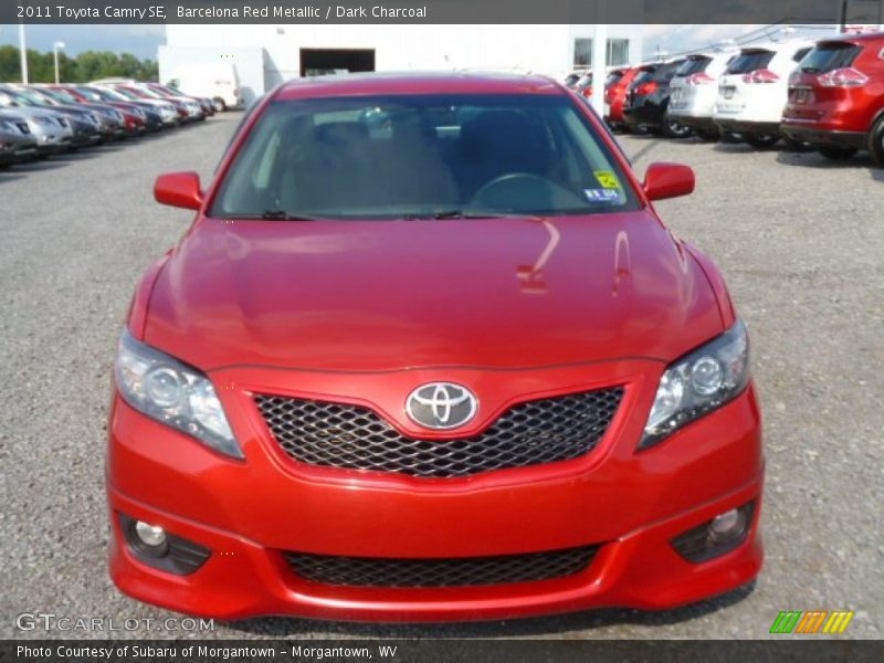 Barcelona Red Metallic / Dark Charcoal 2011 Toyota Camry SE