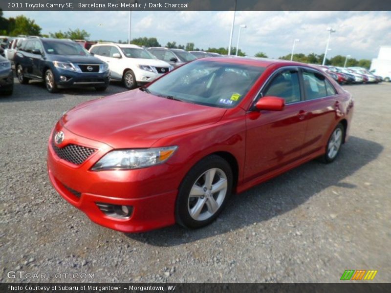 Barcelona Red Metallic / Dark Charcoal 2011 Toyota Camry SE