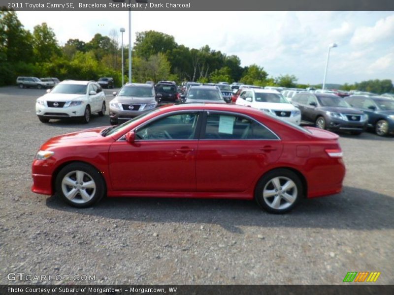 Barcelona Red Metallic / Dark Charcoal 2011 Toyota Camry SE
