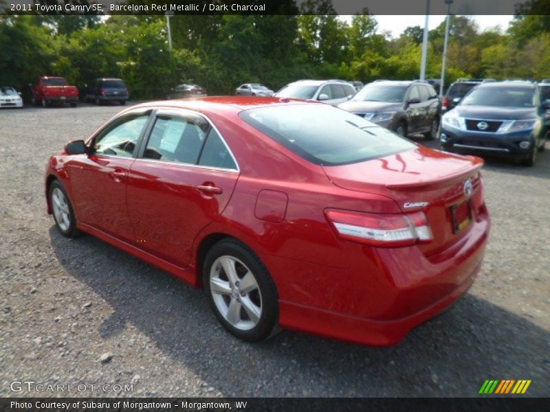 Barcelona Red Metallic / Dark Charcoal 2011 Toyota Camry SE