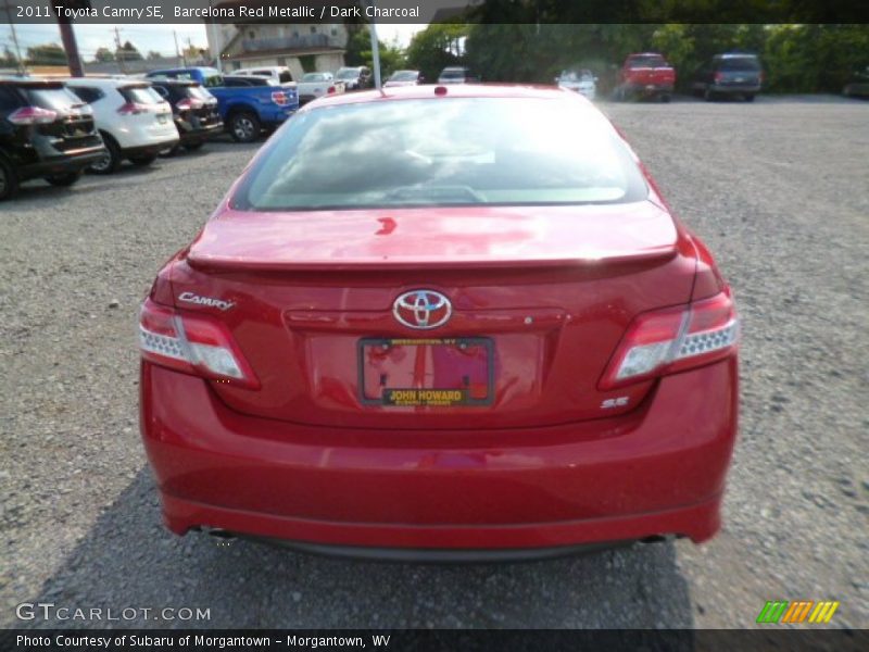 Barcelona Red Metallic / Dark Charcoal 2011 Toyota Camry SE