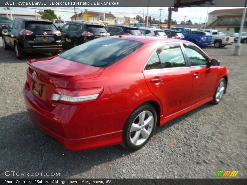 Barcelona Red Metallic / Dark Charcoal 2011 Toyota Camry SE