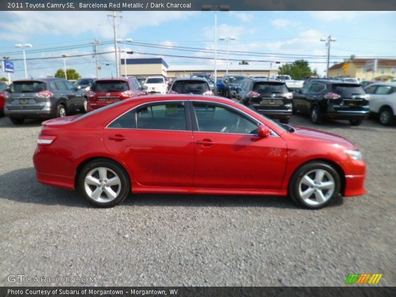 Barcelona Red Metallic / Dark Charcoal 2011 Toyota Camry SE