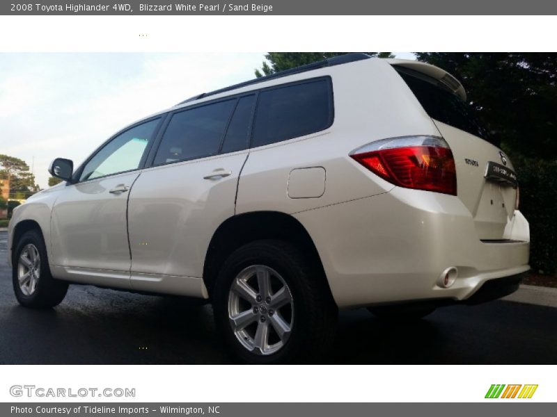 Blizzard White Pearl / Sand Beige 2008 Toyota Highlander 4WD
