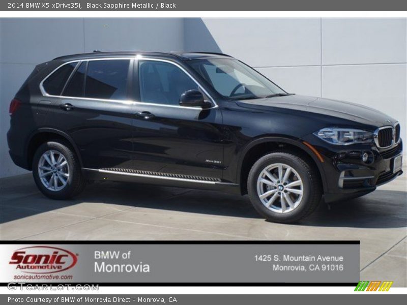 Black Sapphire Metallic / Black 2014 BMW X5 xDrive35i