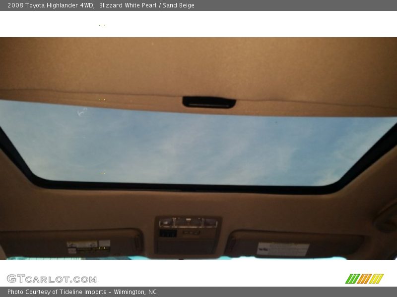 Blizzard White Pearl / Sand Beige 2008 Toyota Highlander 4WD