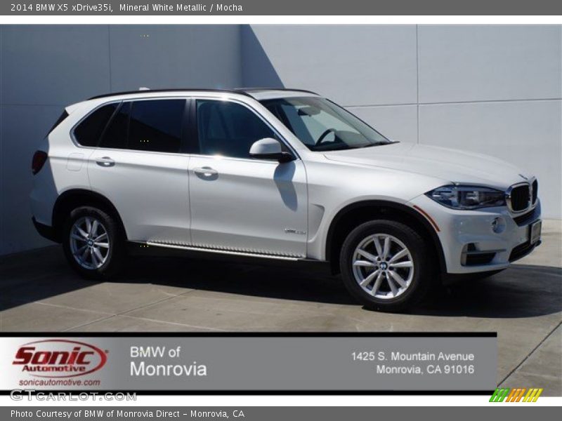Mineral White Metallic / Mocha 2014 BMW X5 xDrive35i