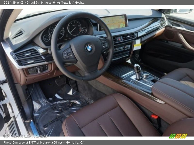 Mineral White Metallic / Mocha 2014 BMW X5 xDrive35i