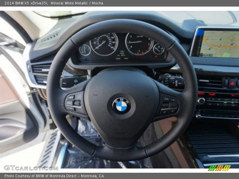 Mineral White Metallic / Mocha 2014 BMW X5 xDrive35i