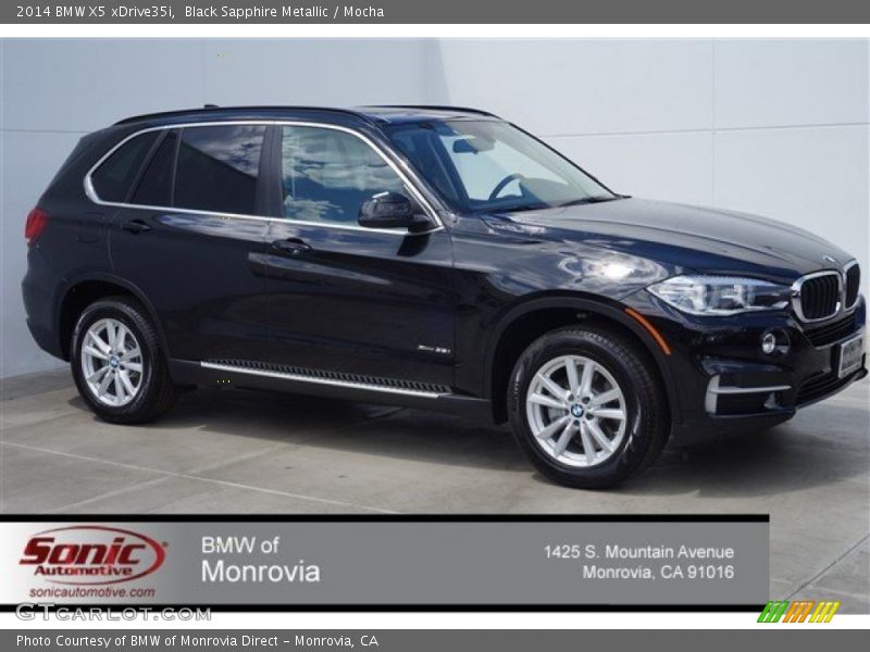 Black Sapphire Metallic / Mocha 2014 BMW X5 xDrive35i