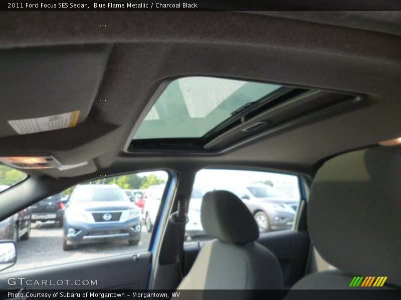 Blue Flame Metallic / Charcoal Black 2011 Ford Focus SES Sedan