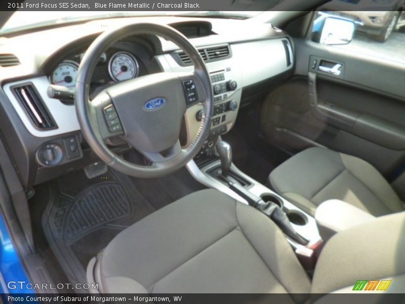Blue Flame Metallic / Charcoal Black 2011 Ford Focus SES Sedan