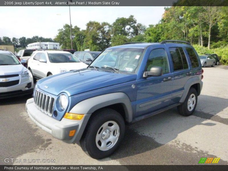 Atlantic Blue Pearl / Medium Slate Gray 2006 Jeep Liberty Sport 4x4