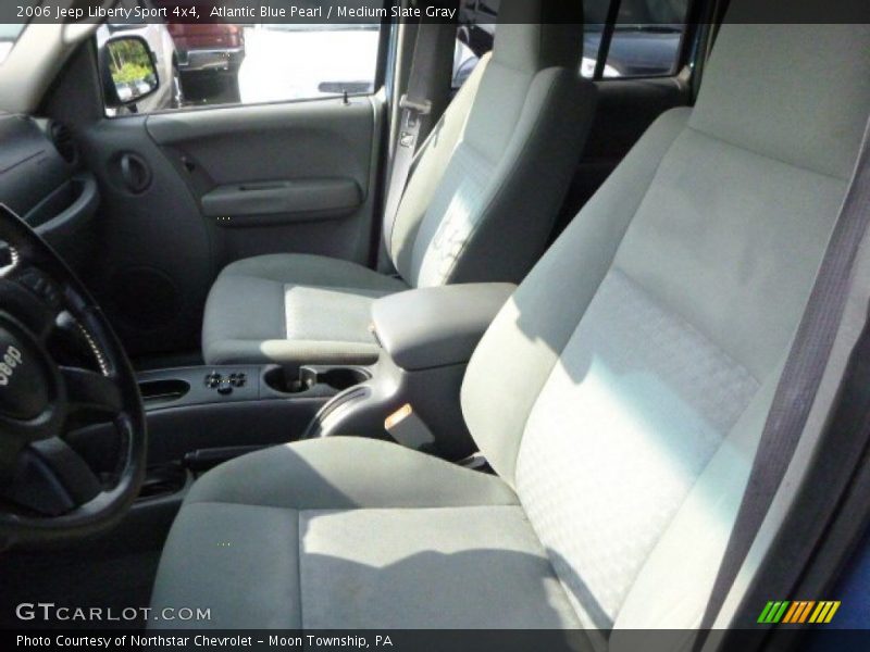 Atlantic Blue Pearl / Medium Slate Gray 2006 Jeep Liberty Sport 4x4