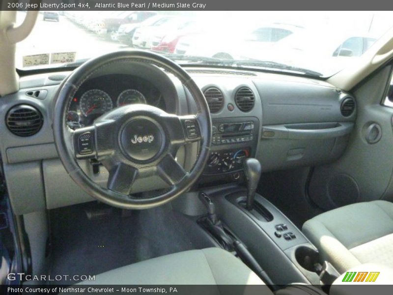 Atlantic Blue Pearl / Medium Slate Gray 2006 Jeep Liberty Sport 4x4