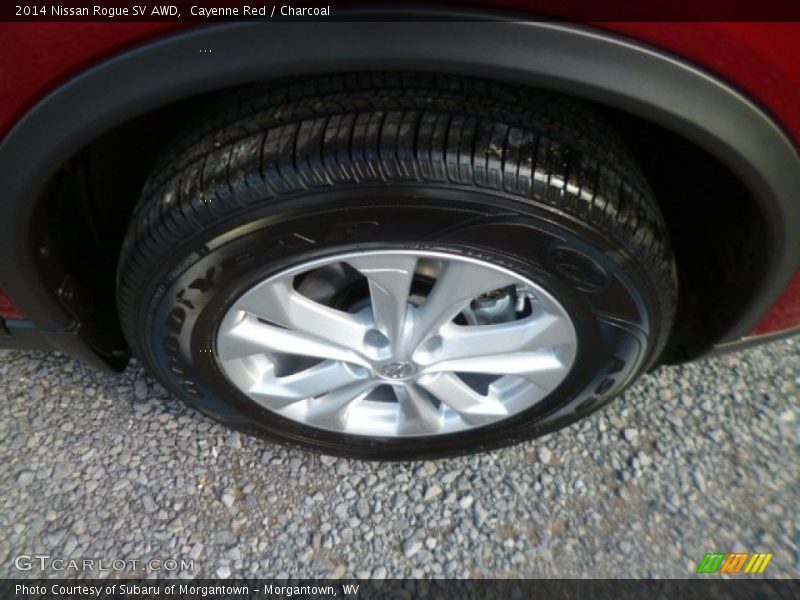 Cayenne Red / Charcoal 2014 Nissan Rogue SV AWD