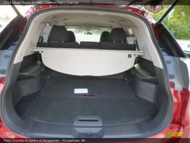 Cayenne Red / Charcoal 2014 Nissan Rogue SV AWD
