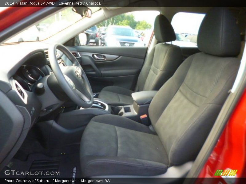 Cayenne Red / Charcoal 2014 Nissan Rogue SV AWD