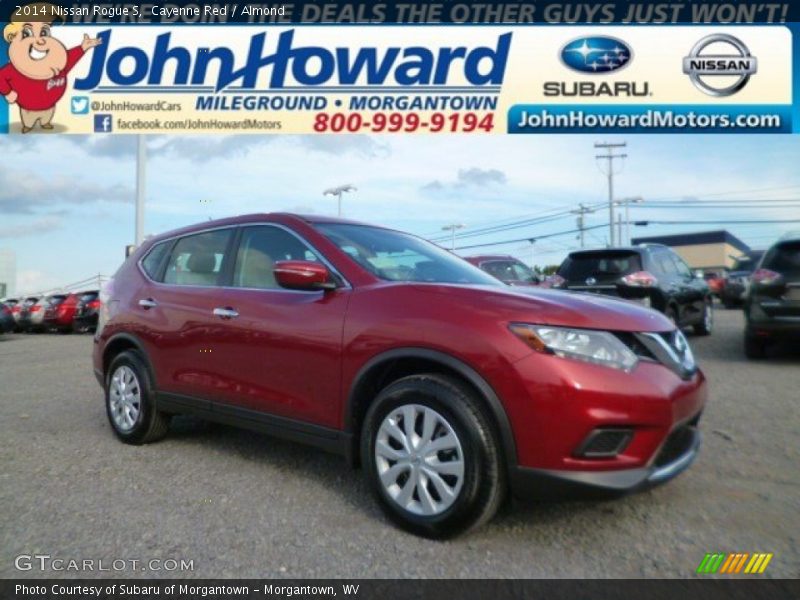 Cayenne Red / Almond 2014 Nissan Rogue S