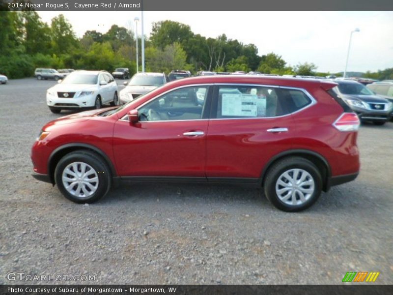 Cayenne Red / Almond 2014 Nissan Rogue S