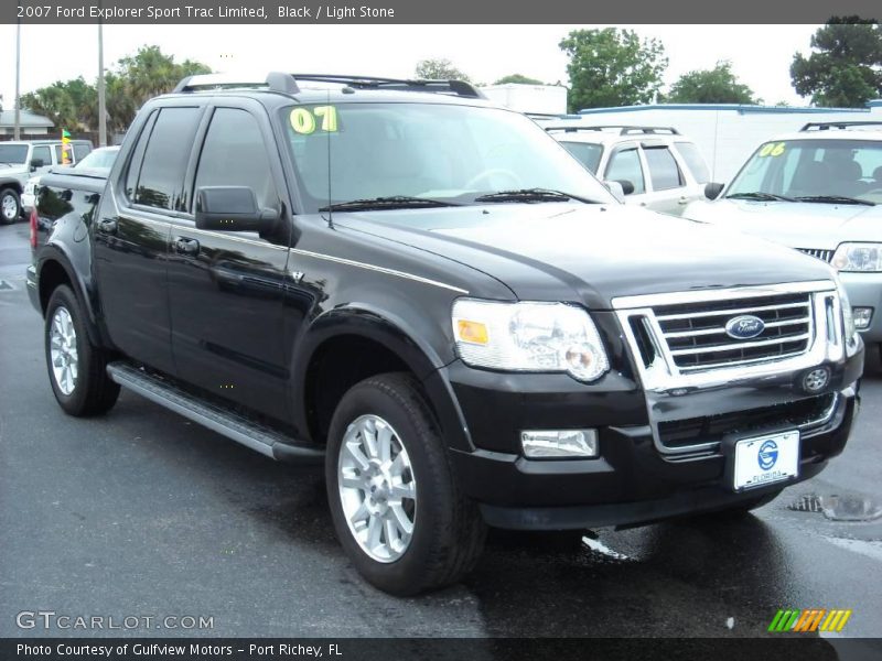 Black / Light Stone 2007 Ford Explorer Sport Trac Limited