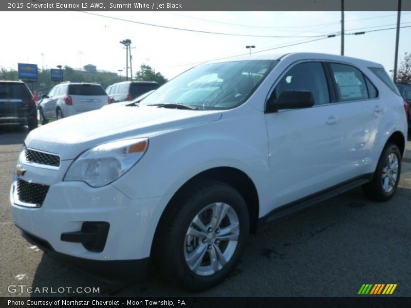 Summit White / Jet Black 2015 Chevrolet Equinox LS AWD