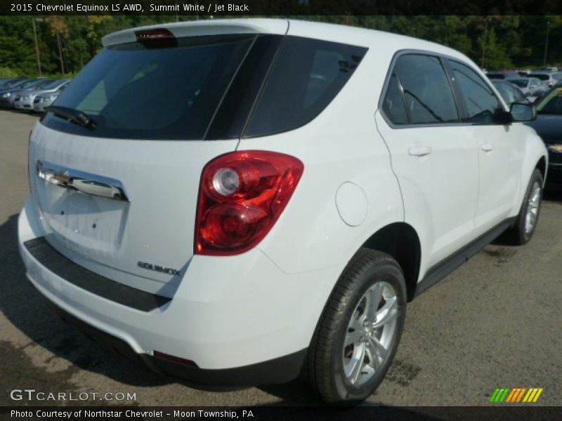 Summit White / Jet Black 2015 Chevrolet Equinox LS AWD