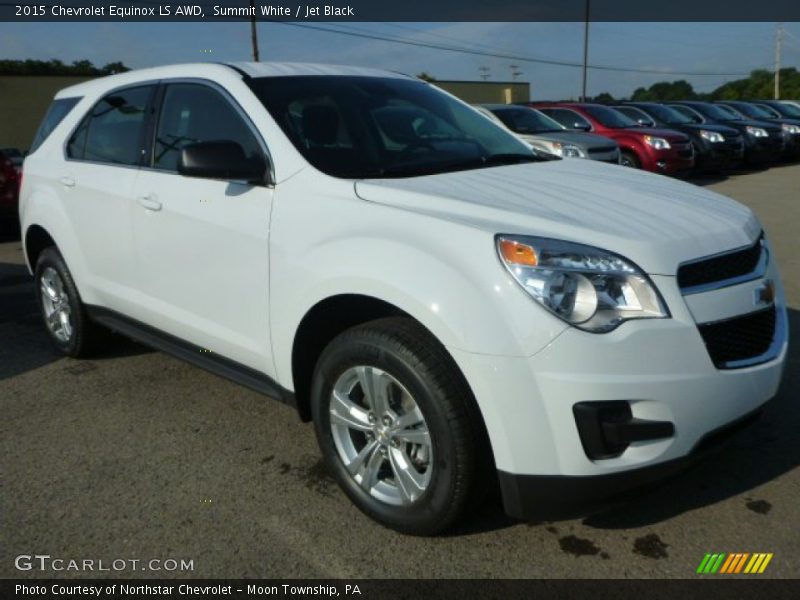 Summit White / Jet Black 2015 Chevrolet Equinox LS AWD