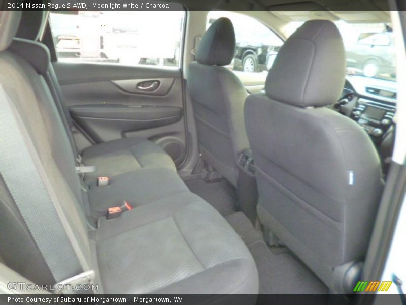 Moonlight White / Charcoal 2014 Nissan Rogue S AWD
