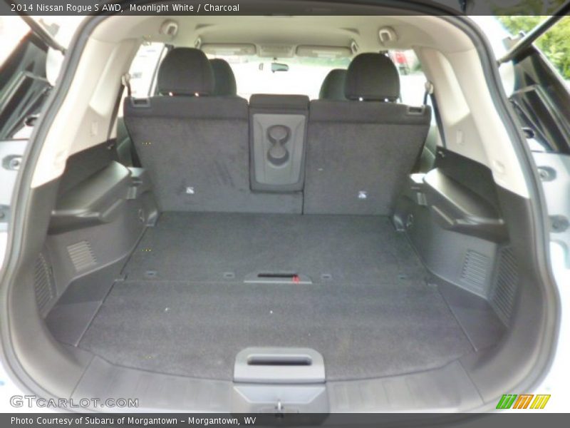 Moonlight White / Charcoal 2014 Nissan Rogue S AWD