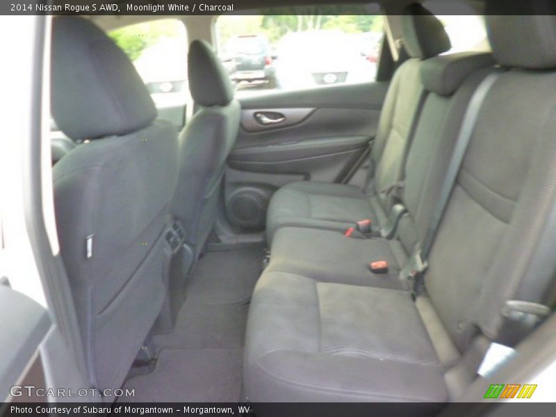 Moonlight White / Charcoal 2014 Nissan Rogue S AWD