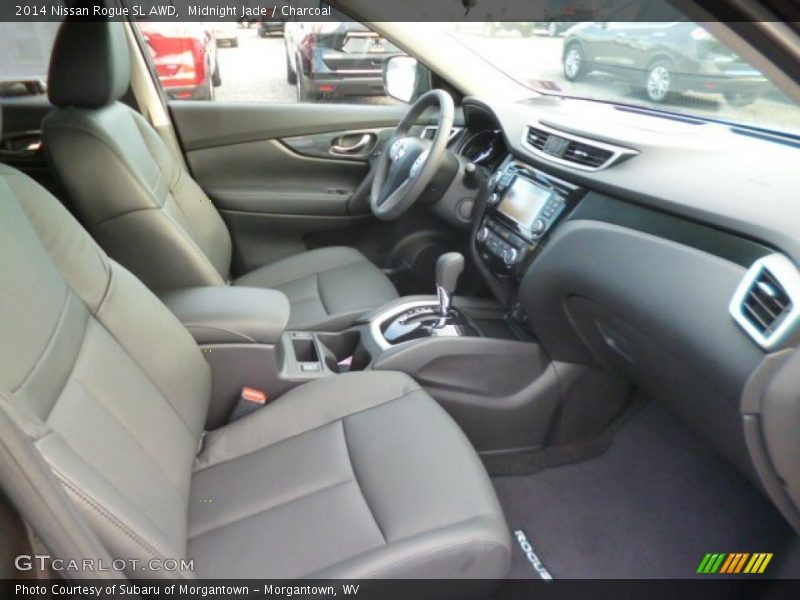 Midnight Jade / Charcoal 2014 Nissan Rogue SL AWD