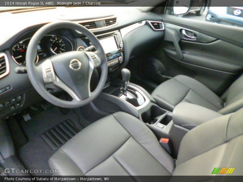 Midnight Jade / Charcoal 2014 Nissan Rogue SL AWD